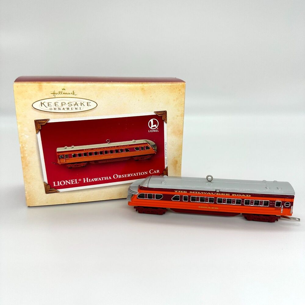 Hallmark Lionel Hiawatha Observation Car 2004 Die Cast Metal Ornament
